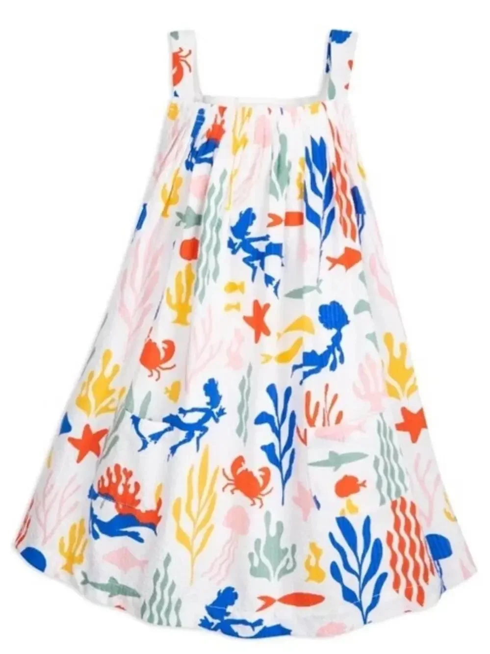 Disney Store Luca And Alberto Sea Monsters Seersucker Dress Size 7/8